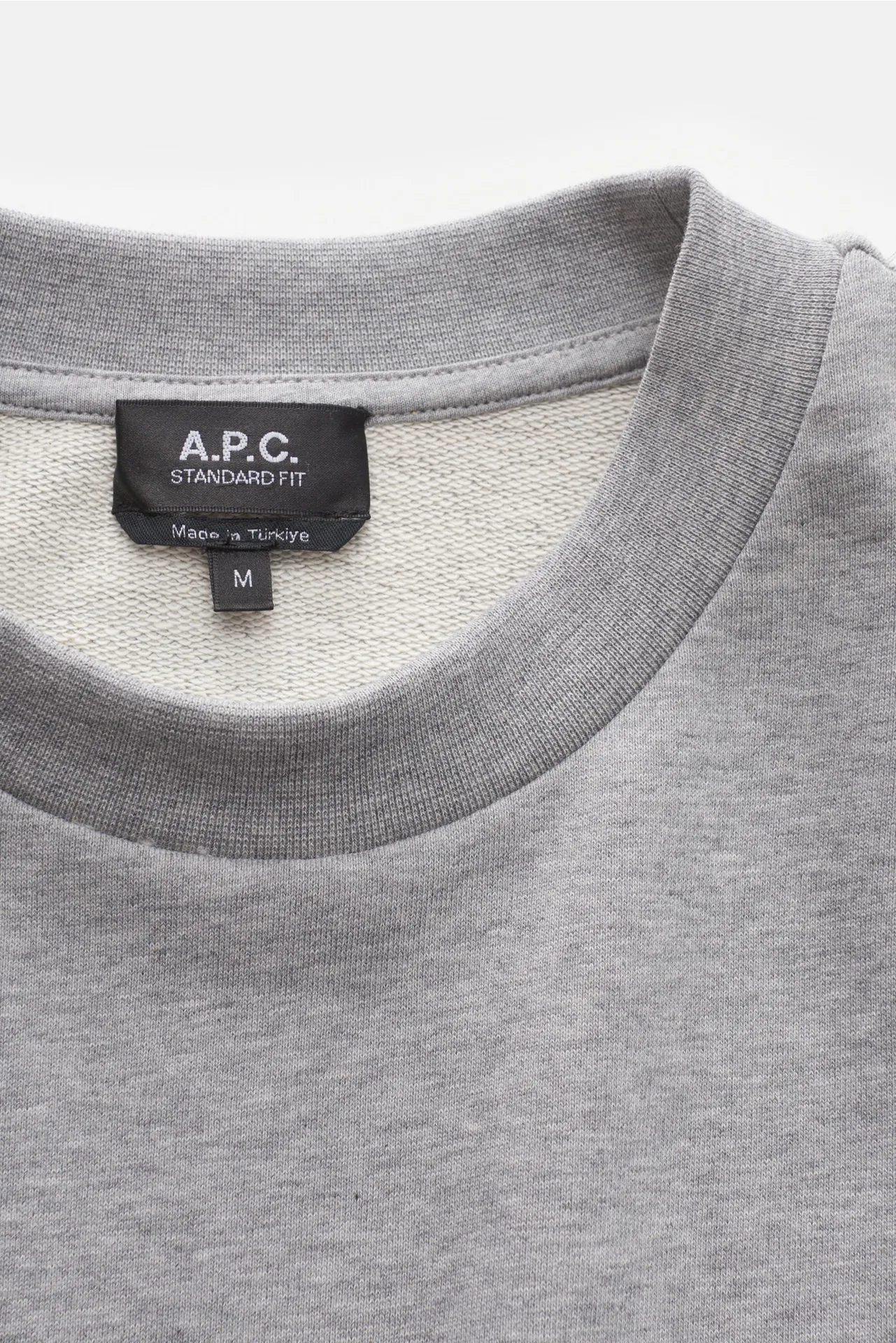 A.P.C. - Herren - Rundhals-Sweatshirt 'Standard Grand VPC' grau meliert – Bild 2