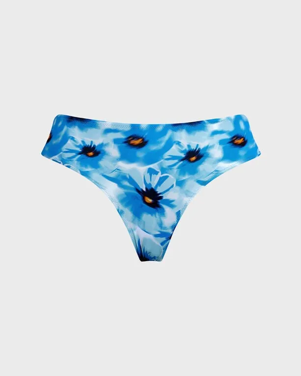 Vilebrequin - Mittelhohe Poppies Bikinihose Für Damen - Bademode - Lack - Blau - Größe M Vilebrequin - Mittelhohe Poppies Bikinihose Für Damen - Bademode - Lack - Blau - Größe M