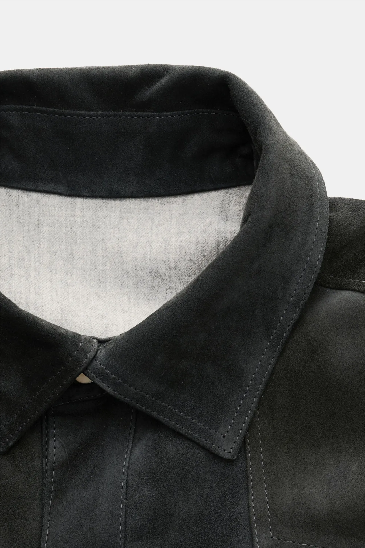 Rifugio - Herren - Velourslederjacke anthrazit – Bild 3