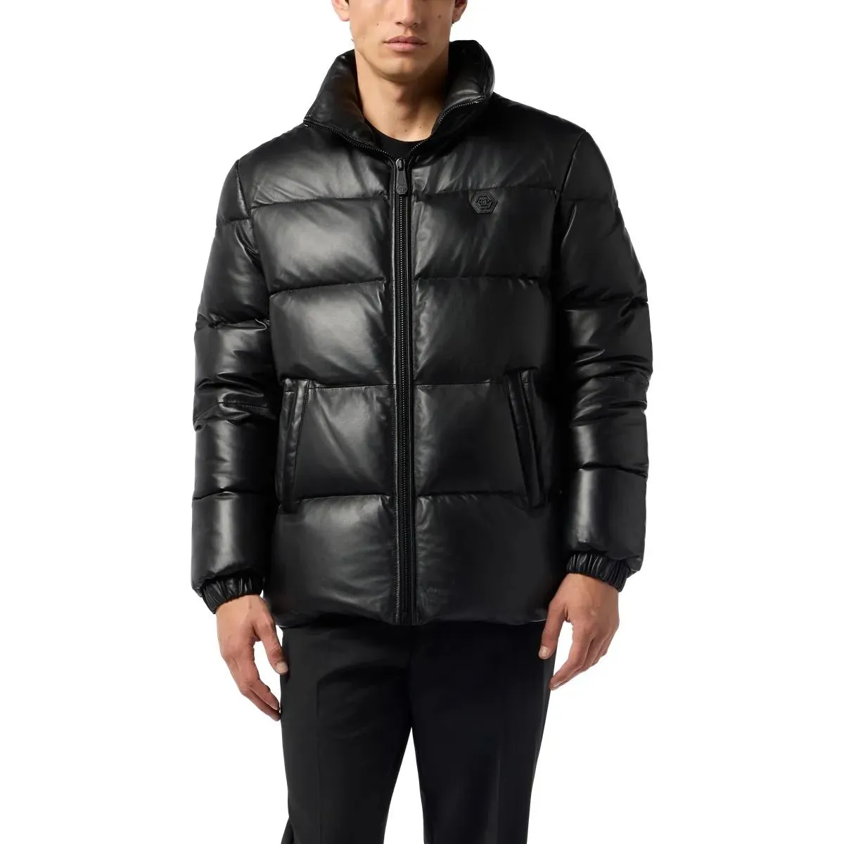 Philipp Plein - Lederjacke - Größe 3XL - schwarz – Bild 3