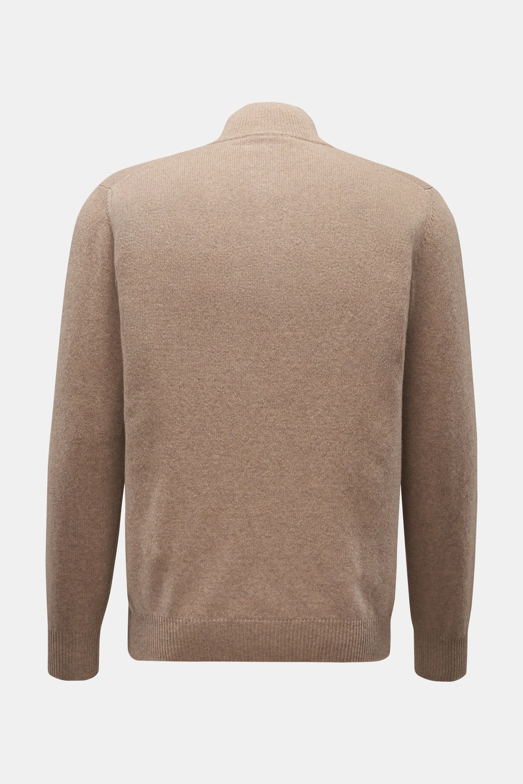 04651/ A trip in a bag - Herren - Cashmere Troyer beige meliert – Bild 3