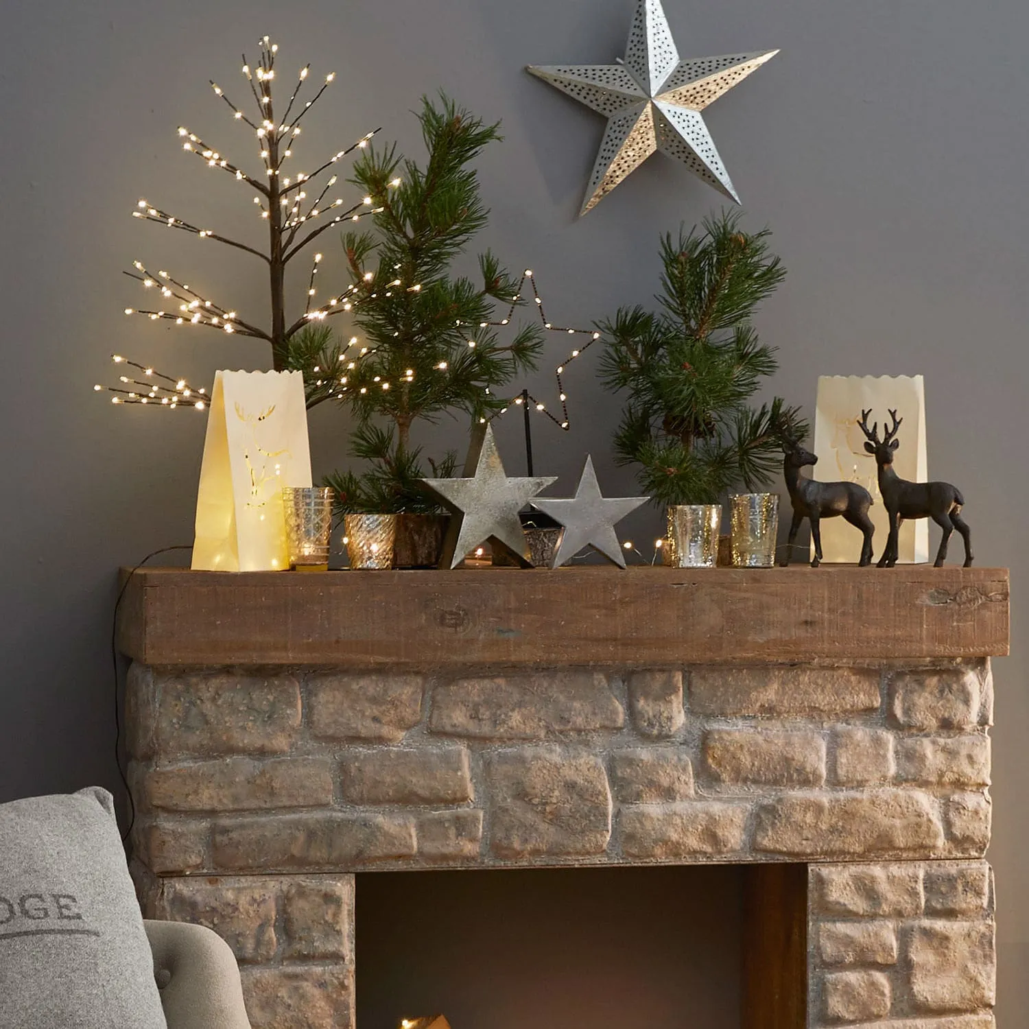 Deko-Sterne 2er Set Big Star – Bild 4