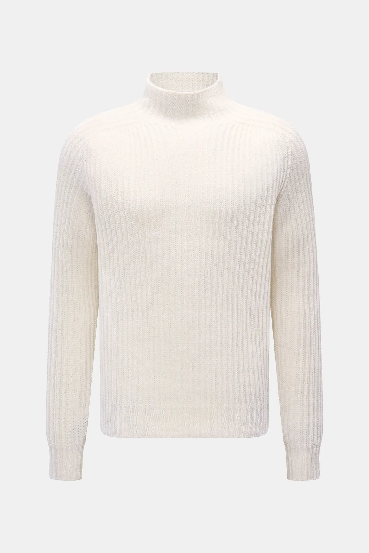 04651/ A trip in a bag - Herren - Mock Neck Pullover %27Foggy Mock%27 offwhite 04651/ A trip in a bag - Herren - Mock Neck Pullover %27Foggy Mock%27 offwhite