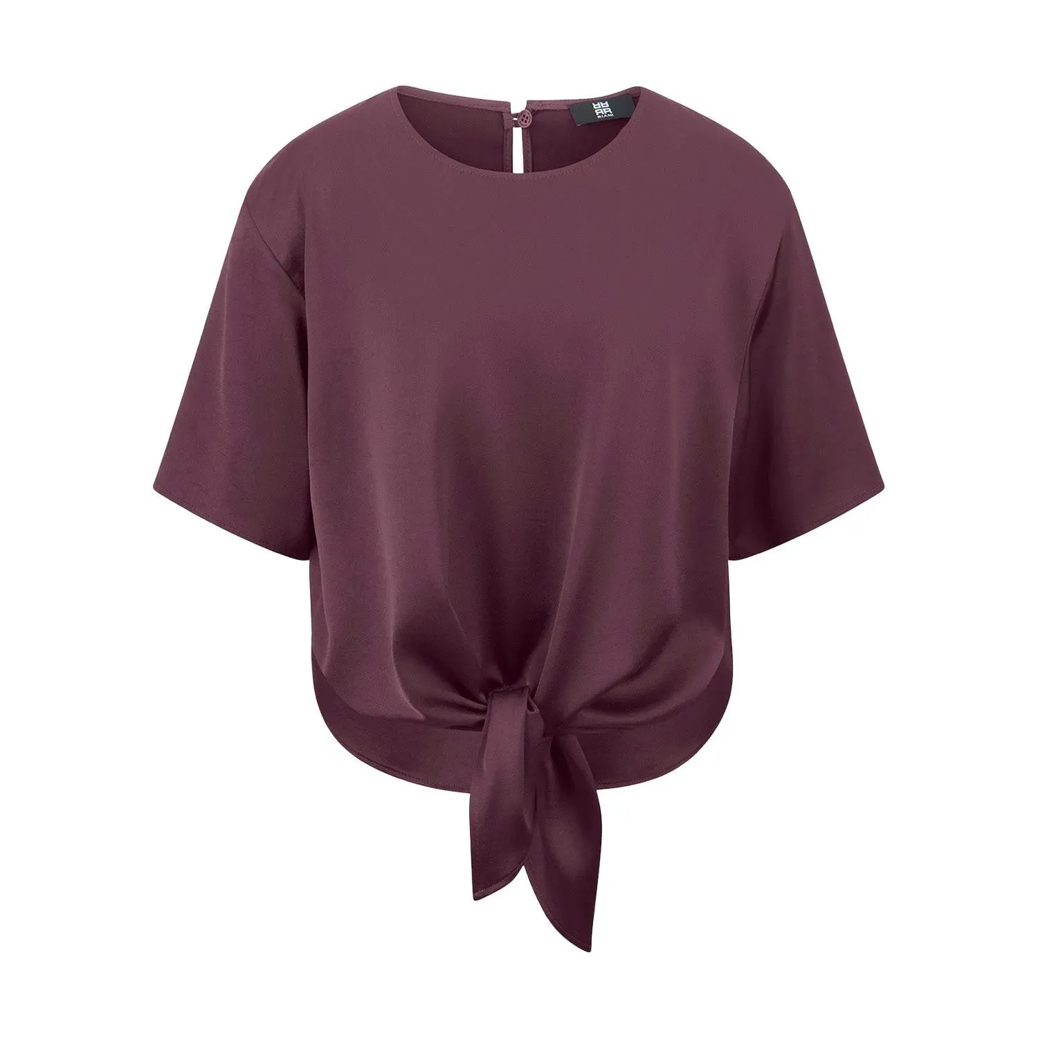 Riani - Blusenshirt aus Satin - Größe 44 - violett Riani - Blusenshirt aus Satin - Größe 44 - violett