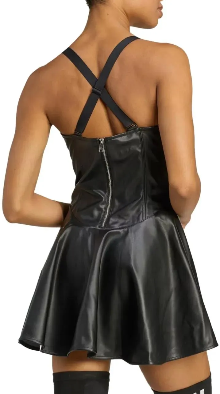 Adidas - Faux Lthr Dress Black - Größe S - schwarz – Bild 4