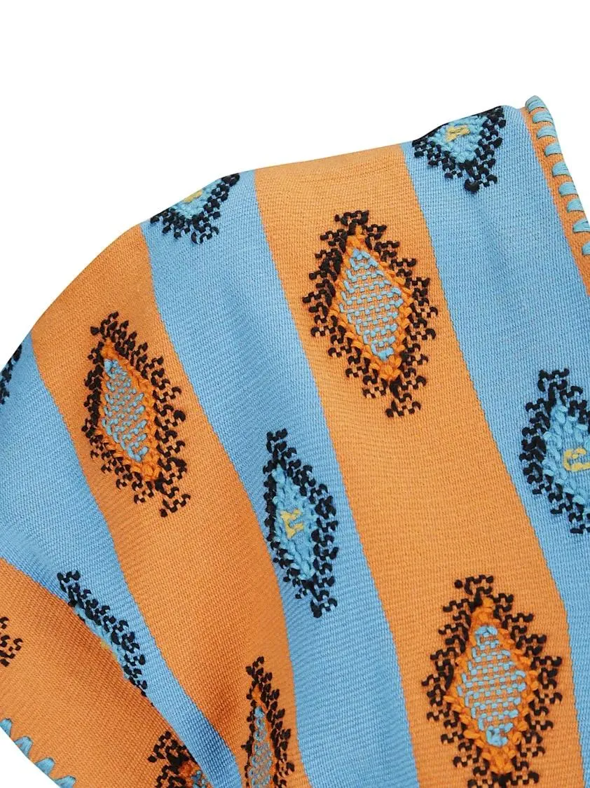 Tandem - Short-Sleeved Cotton Kaftan - Größe ONE SIZE - bunt – Bild 2