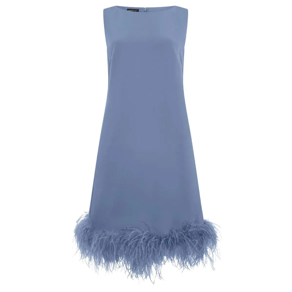 Apart - Kleid mit Federn - Größe 38 - blau Apart - Kleid mit Federn - Größe 38 - blau