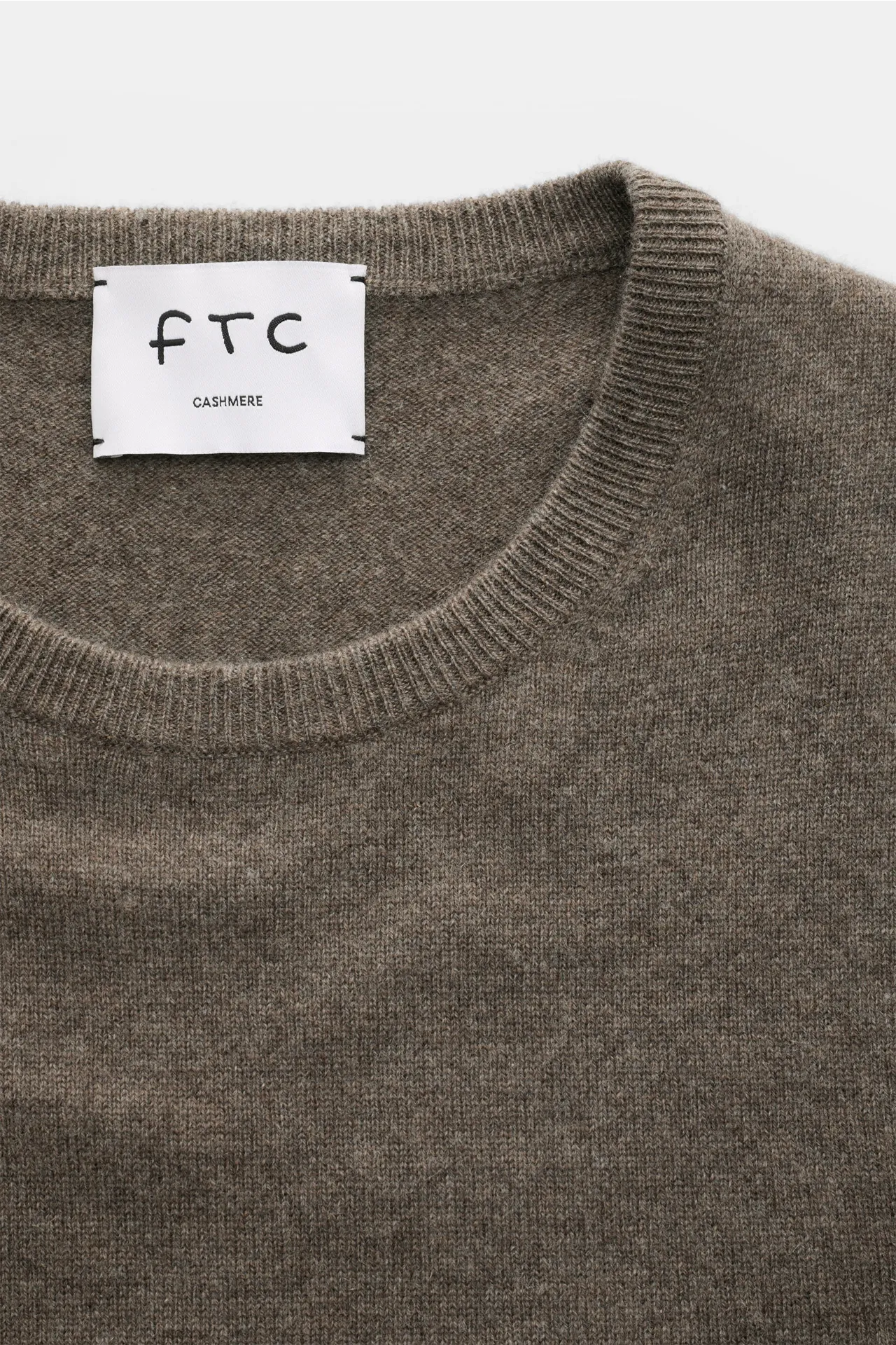 FTC - Herren - Cashmere Rundhalspullover graubraun – Bild 2