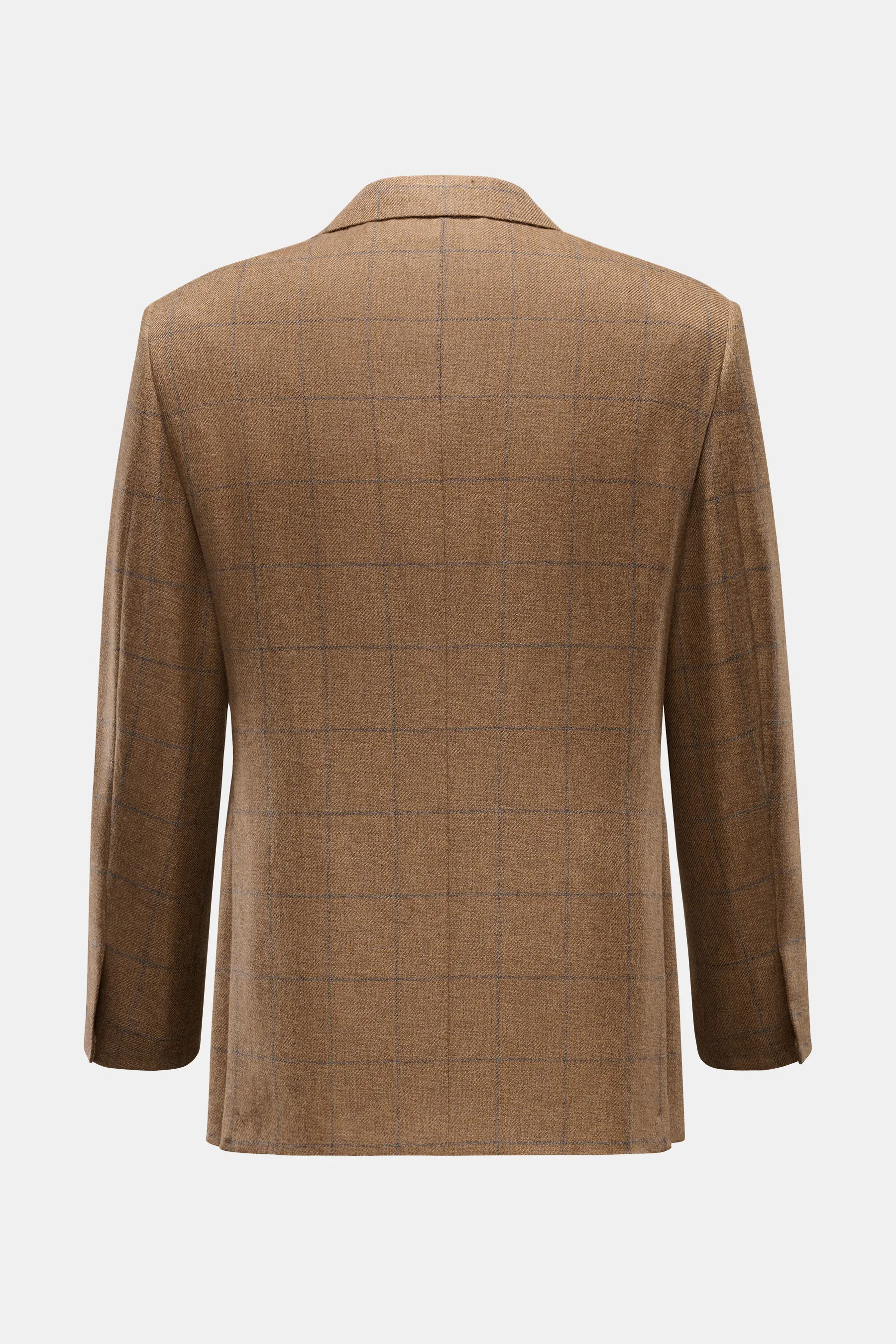 Brioni - Herren - Cashmere Sakko 'New Plume' braun/dunkelgrau kariert – Bild 3