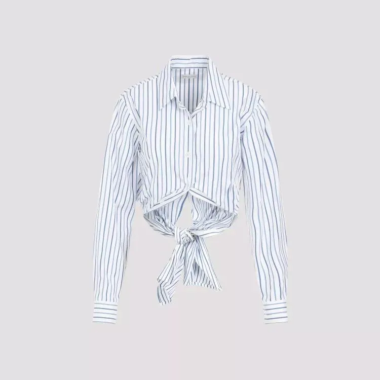 Dries Van Noten - Light Blue Cotton Calbero Shirt - Größe 36 - blau – Bild 4