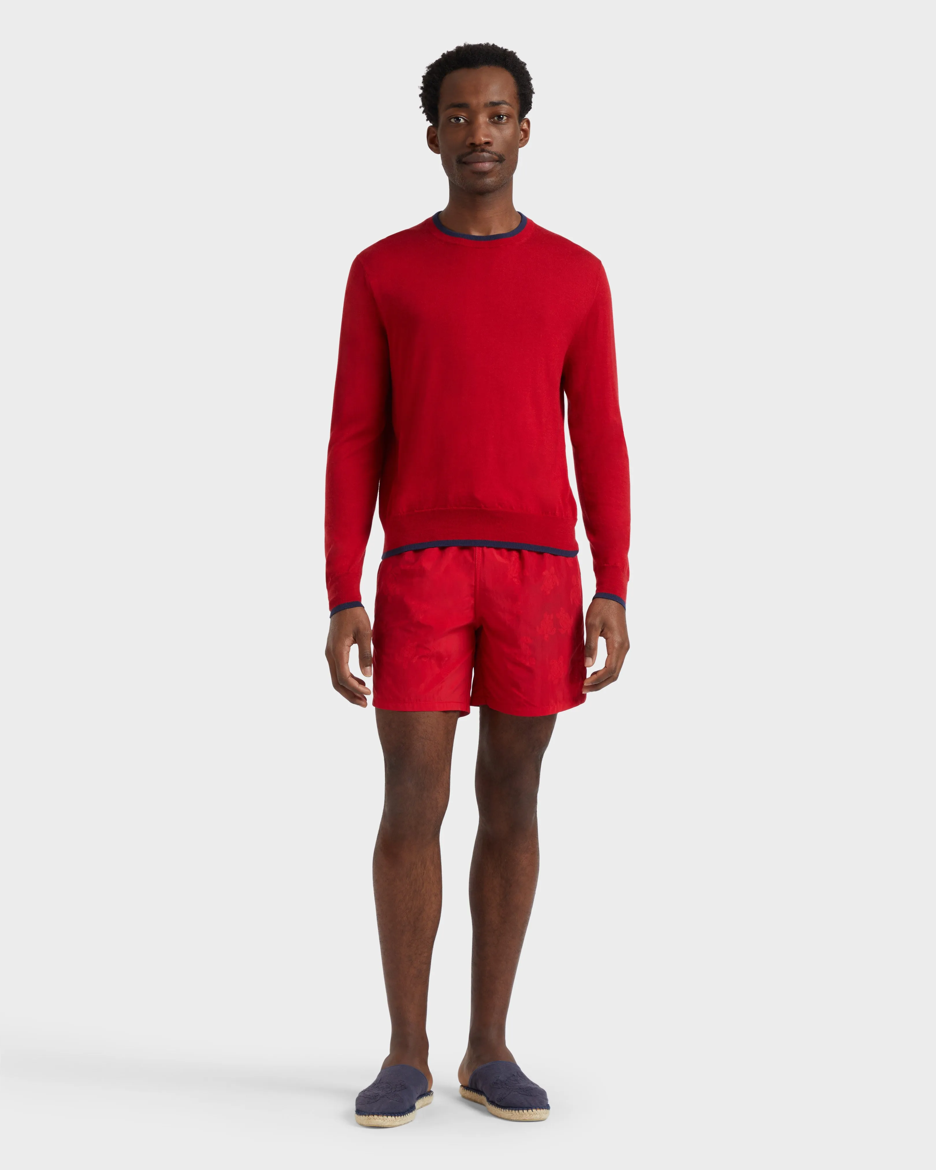 Vilebrequin - Mit Wasser Reagierende Ronde Des Tortues Badeshorts Für Herren - Bademode - Moorea - Rot - Größe L – Bild 5