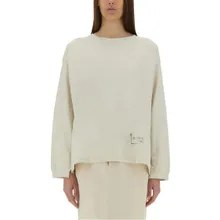Maison Margiela - Relaxed-Fit Cotton Shirt With Signature Logo Detai - Größe S - beige Maison Margiela - Relaxed-Fit Cotton Shirt With Signature Logo Detai - Größe S - beige