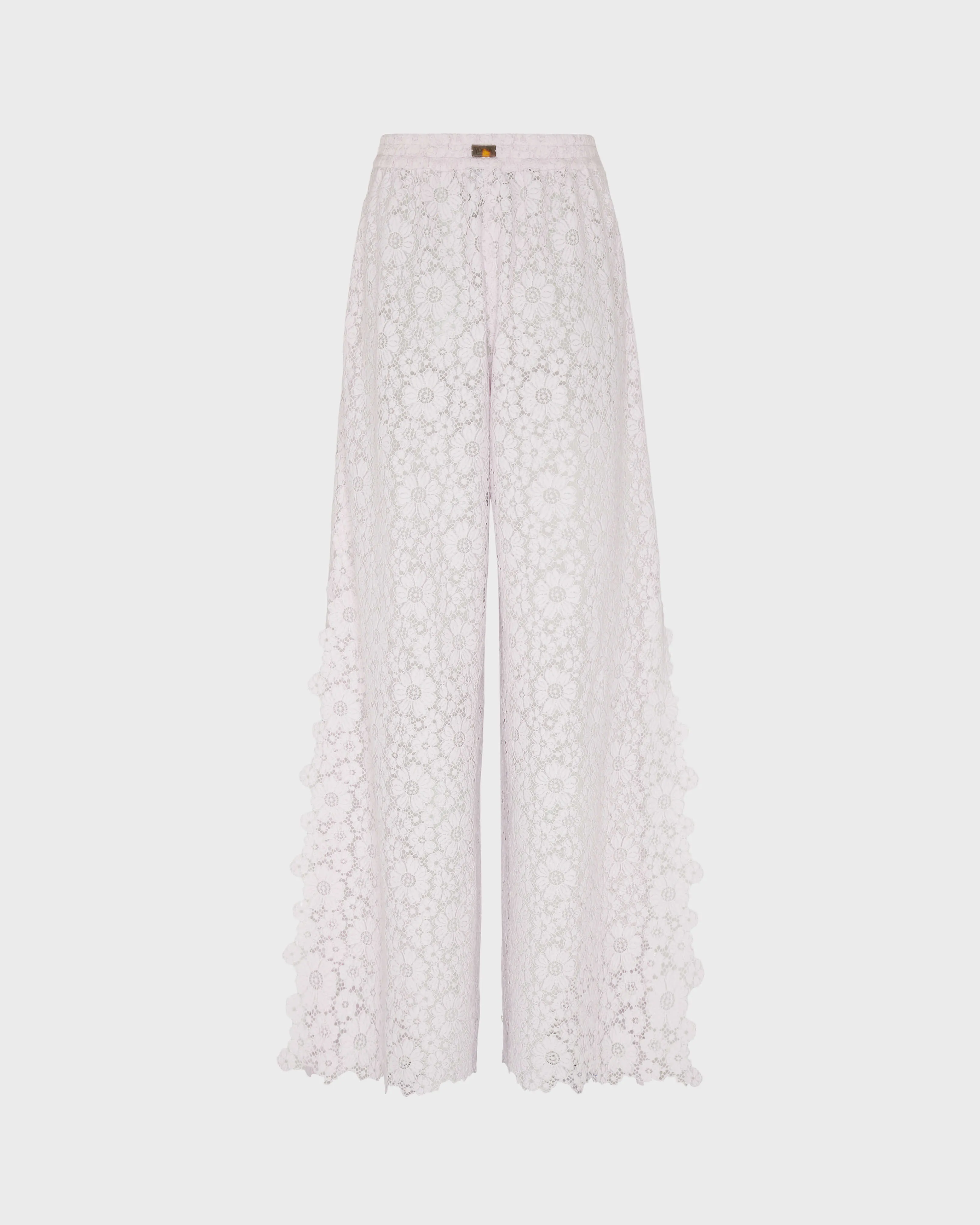 Vilebrequin - Damenhose Aus Blumenspitze - Hose - Prune - Weiss - Größe L – Bild 2