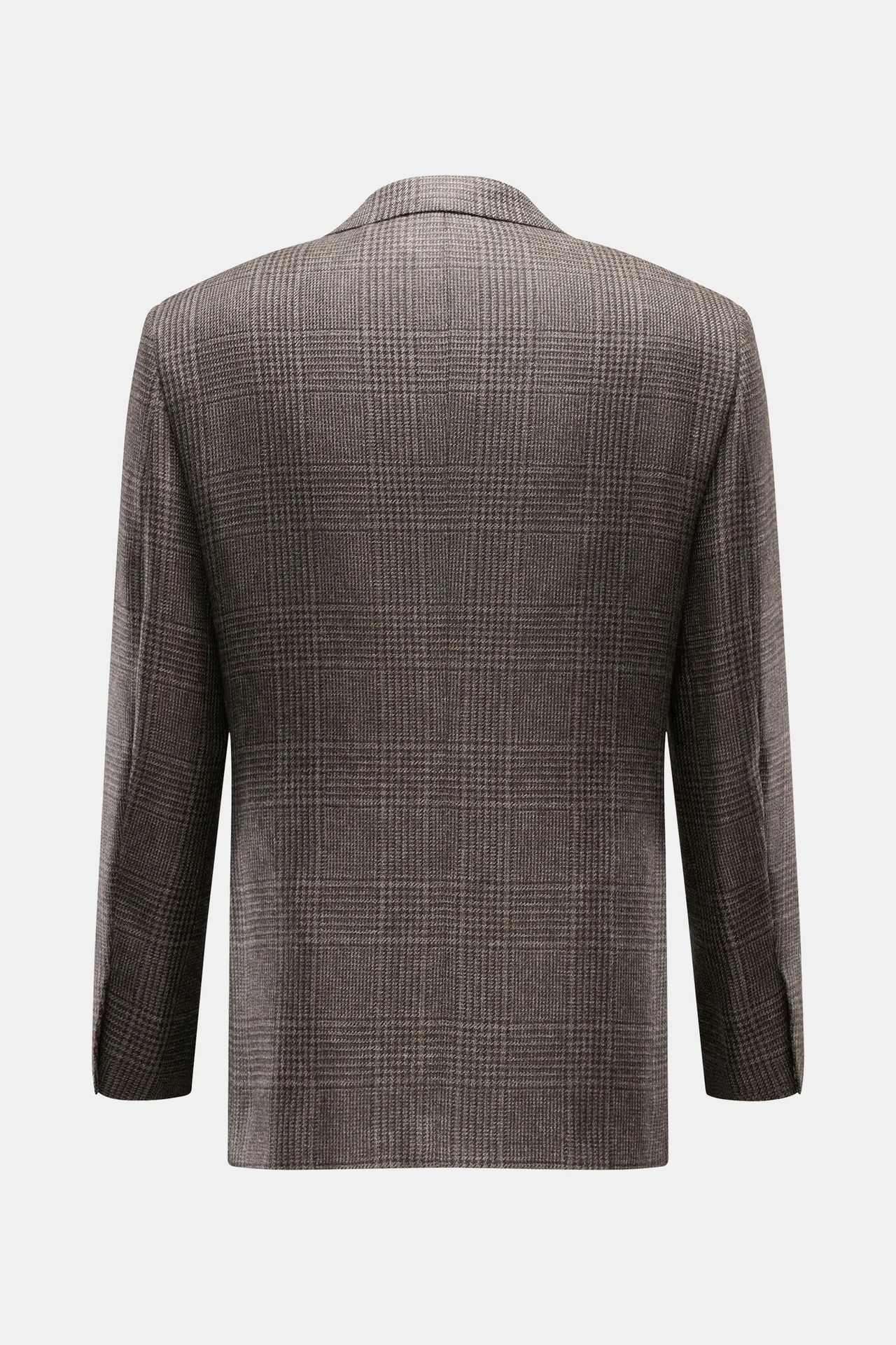 Brioni - Herren - Cashmere Sakko 'New Plume' dunkelbraun/graubraun kariert – Bild 3