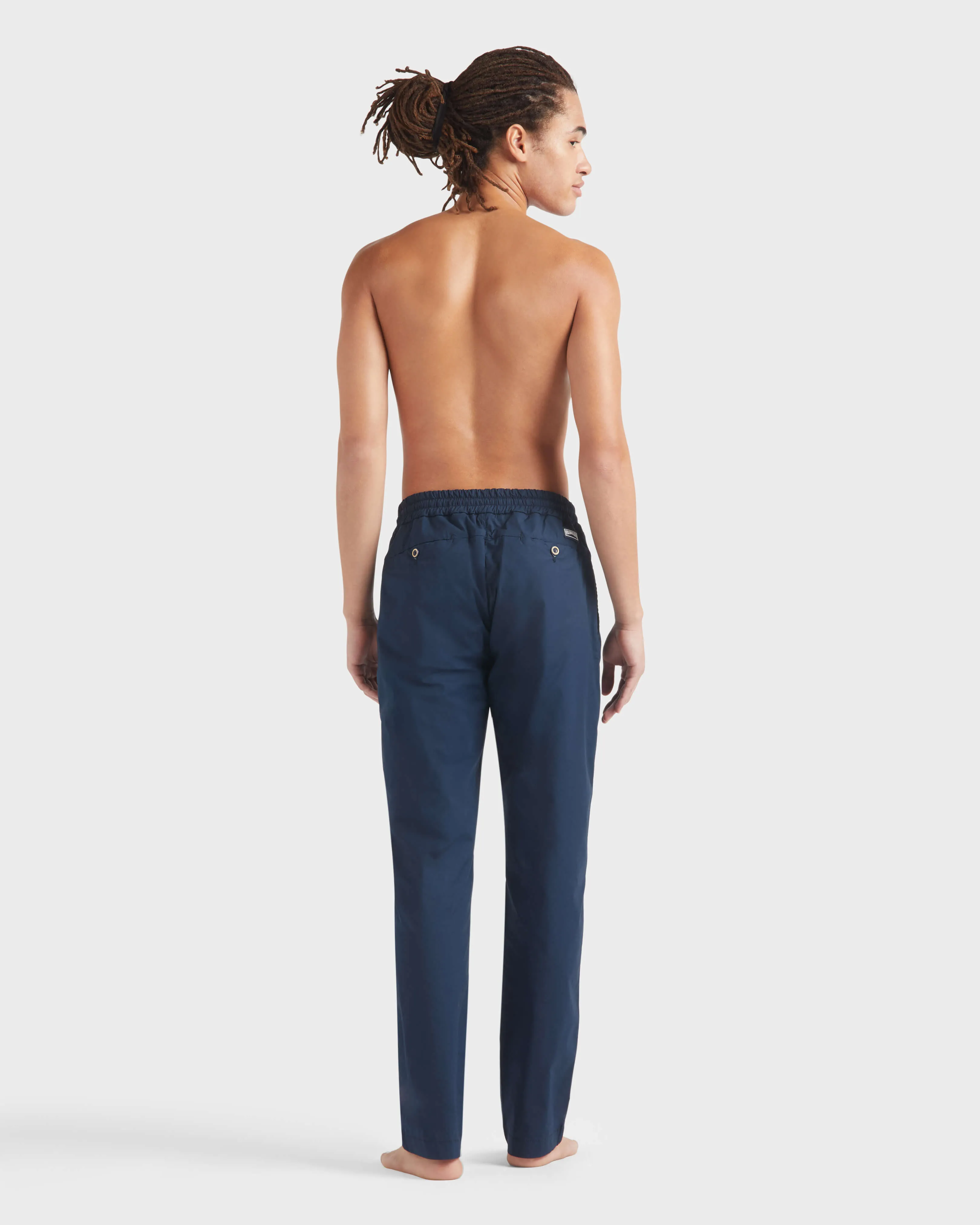 Vilebrequin - Solid Baumwolle Mit Elastikbund Für Herren - Jeanshose - Clemence - Blau - Größe 42 – Bild 4