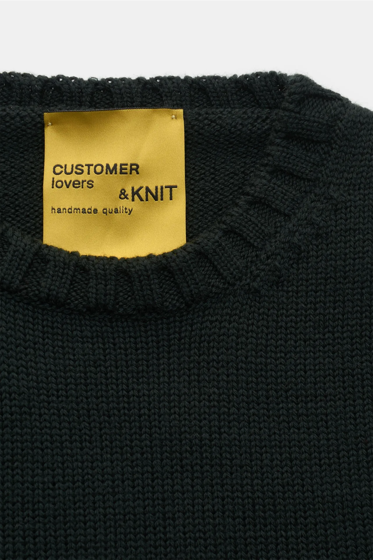 B.F. Knitwear - Herren - Merino Rundhalspullover dunkelgrün – Bild 2