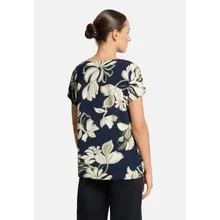 Printshirt mit Wasserfallausschnitt Printshirt mit Wasserfallausschnitt