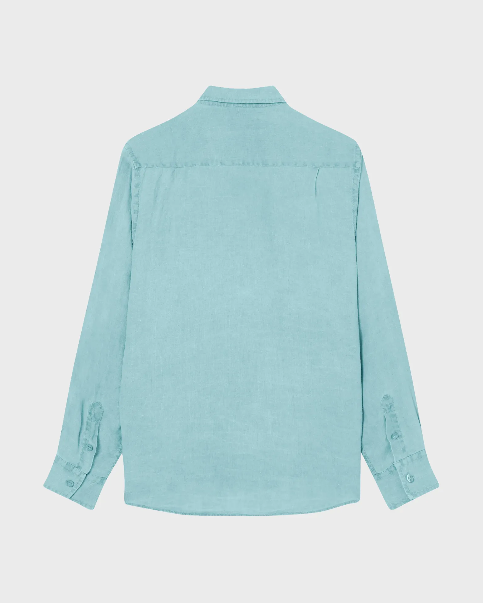 Vilebrequin - Einfarbiges Hemd Aus Leinen Für Herren - Hemd - Caroubis - Blau - Größe S – Bild 2