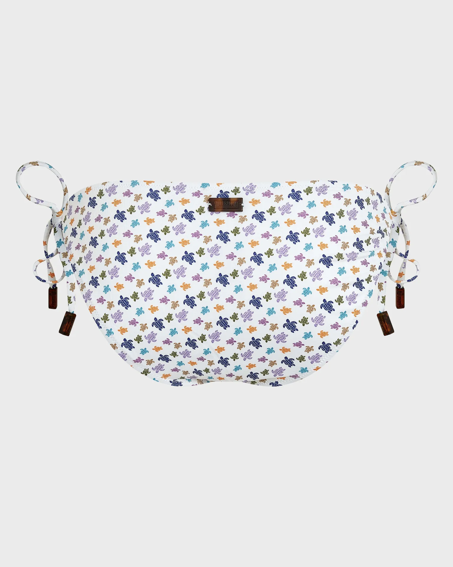 Vilebrequin - Micro Ronde Des Tortues Bikinihose Zum Seitlichen Binden Für Damen - Bademode - Flore - Weiss - Größe XS – Bild 2