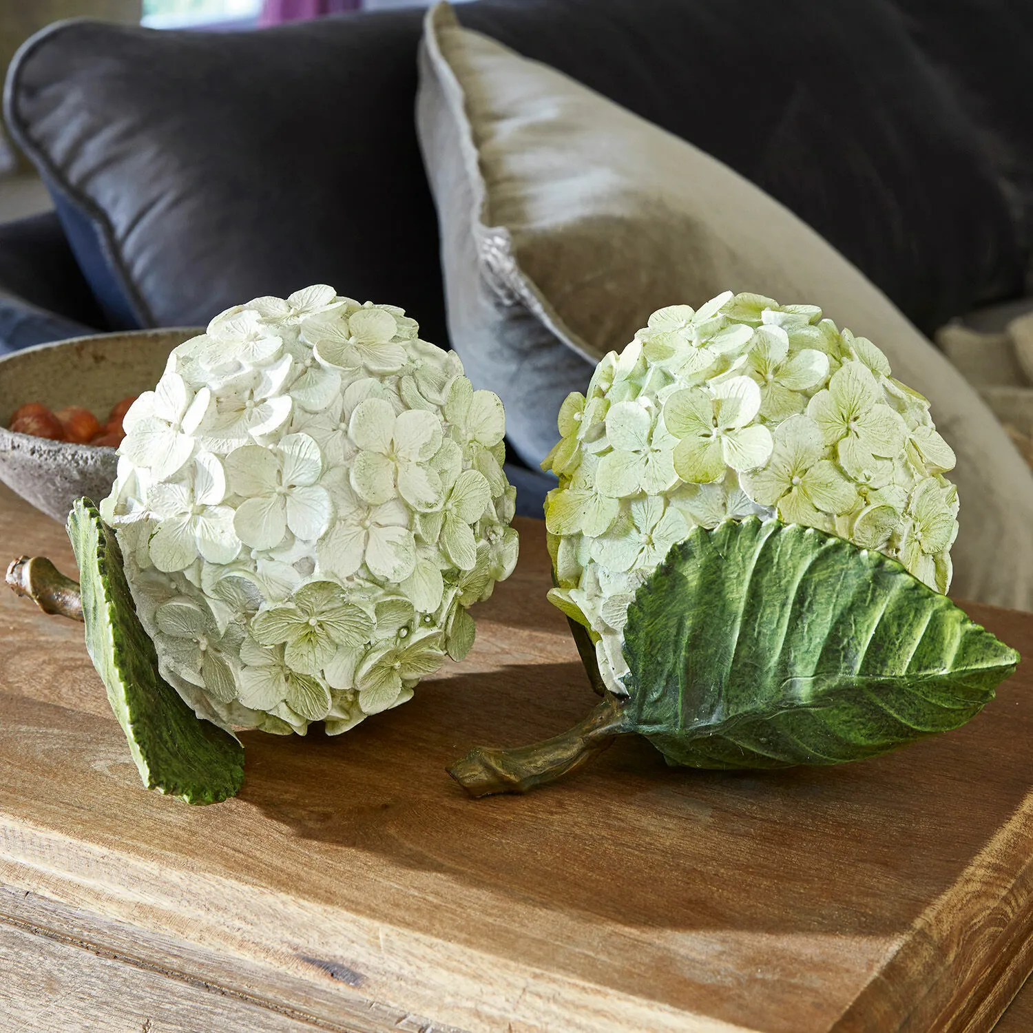 Dekoblume 2er Set Hortensie – Bild 2