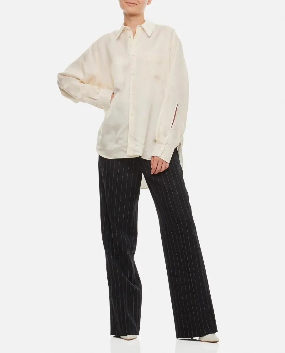 Quira - Reversible Button-Up Shirt - Größe 40 - weiß – Bild 4