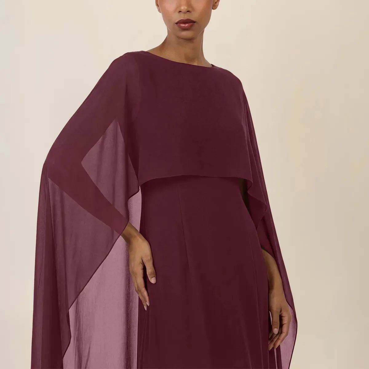 Apart - Kleid mit Cape - Größe 34 - rot – Bild 3