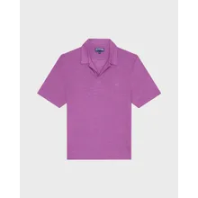Vilebrequin - Einfarbiges Polohemd Aus Leinenjersey Für Herren - Polohemd - Pyramid - Violett - Größe XL Vilebrequin - Einfarbiges Polohemd Aus Leinenjersey Für Herren - Polohemd - Pyramid - Violett - Größe XL
