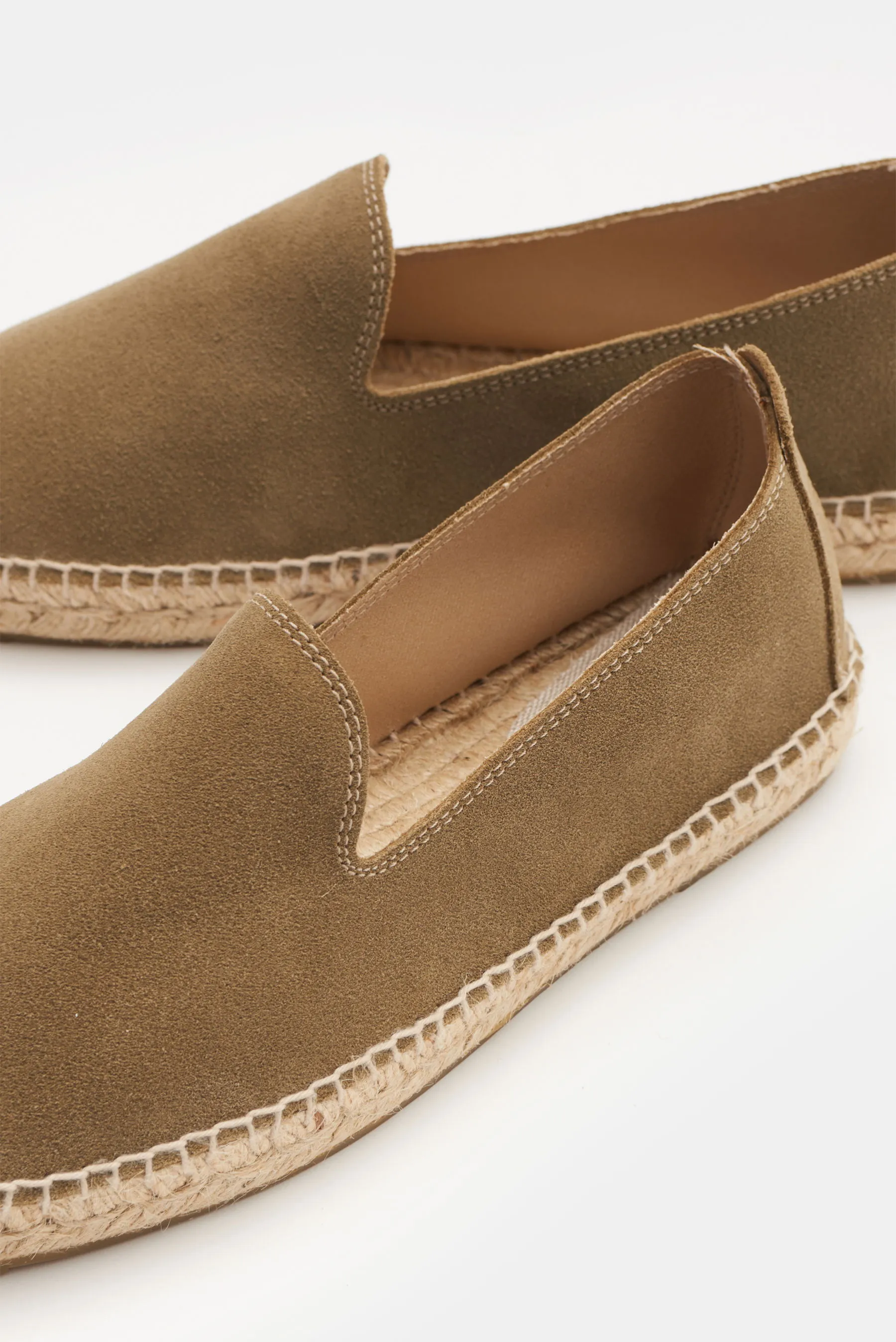 Manebí - Herren - Espadrilles 'Suede Flat' graugrün – Bild 3