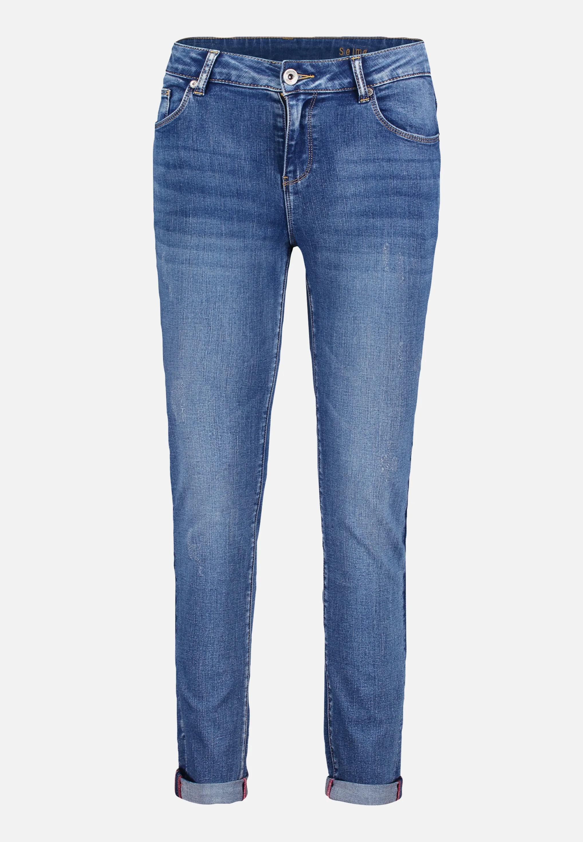 Basic-Jeans mit Waschung