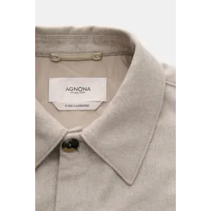 Agnona - Herren - Cashmere Flanell-Overshirt beige