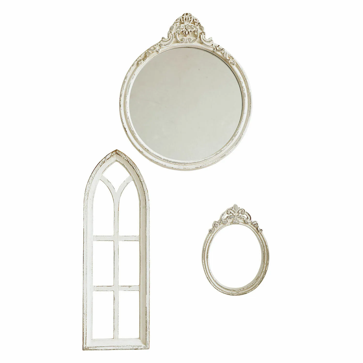 Spiegel mit Deko-Fenstern im 3er Set Morilev – Bild 3