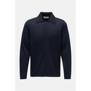 Lisa Yang - Herren - Cashmere Strickhemd %27Desmond%27 Umlegekragen navy Lisa Yang - Herren - Cashmere Strickhemd %27Desmond%27 Umlegekragen navy