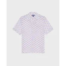 Vilebrequin - Micro Ronde Des Tortues Bowling-hemd Aus Bio-baumwolle Für Herren - Hemd - Charli - Weiss - Größe XXL Vilebrequin - Micro Ronde Des Tortues Bowling-hemd Aus Bio-baumwolle Für Herren - Hemd - Charli - Weiss - Größe XXL