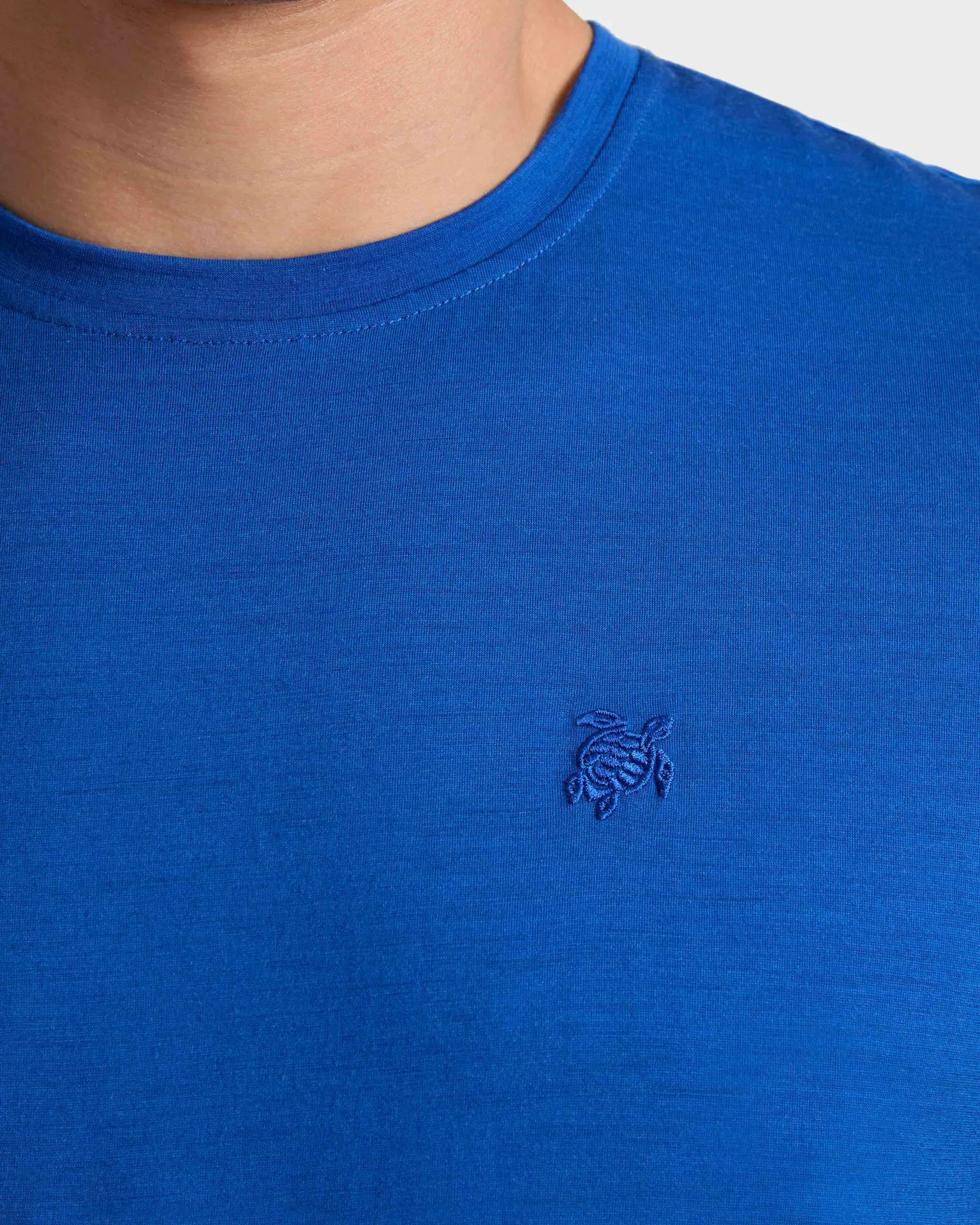 Vilebrequin - Solid Woll-t-shirt Für Herren - T-shirt - Thom - Blau - Größe XXL – Bild 5