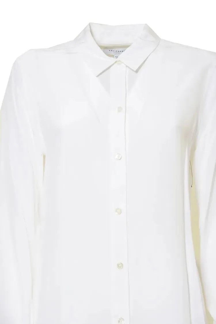 Equipment - Leema Silk Blouse - White - Größe L - weiß – Bild 2