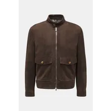 Brunello Cucinelli - Herren - Velourslederjacke dunkelbraun Brunello Cucinelli - Herren - Velourslederjacke dunkelbraun