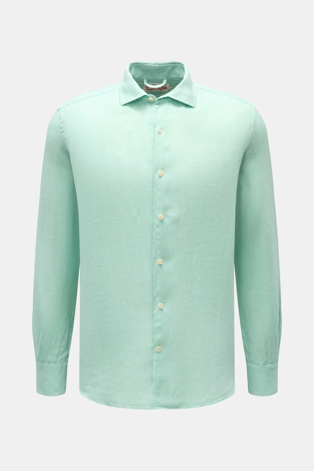 MC2 Saint Barth - Herren - Leinenhemd Haifisch-Kragen mintgrün MC2 Saint Barth - Herren - Leinenhemd Haifisch-Kragen mintgrün