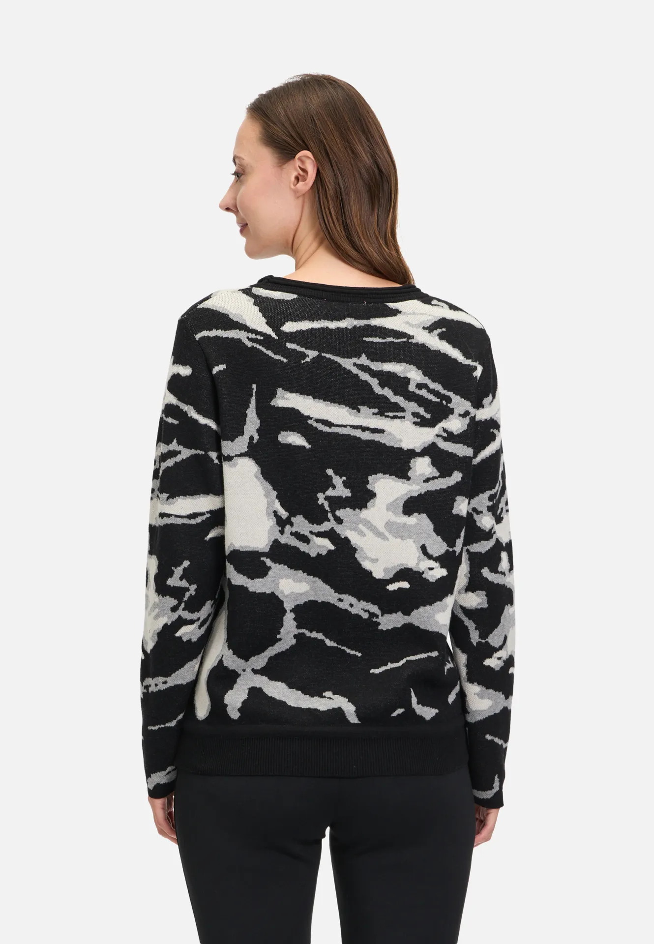 Strickpullover mit Jacquard Strickpullover mit Jacquard