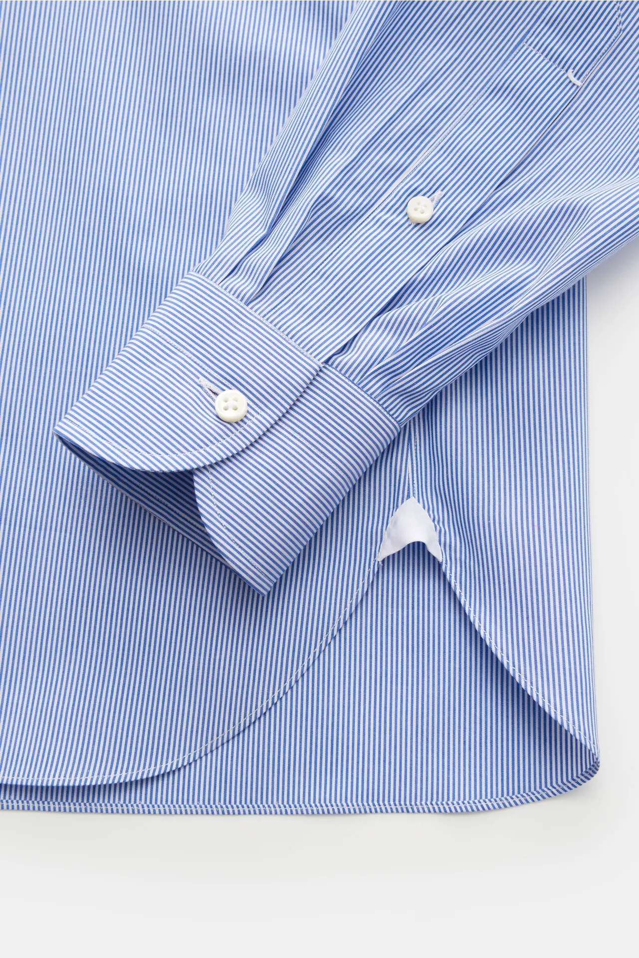 Giampaolo - Herren - Business Hemd Haifisch-Kragen graublau/weiß gestreift – Bild 3