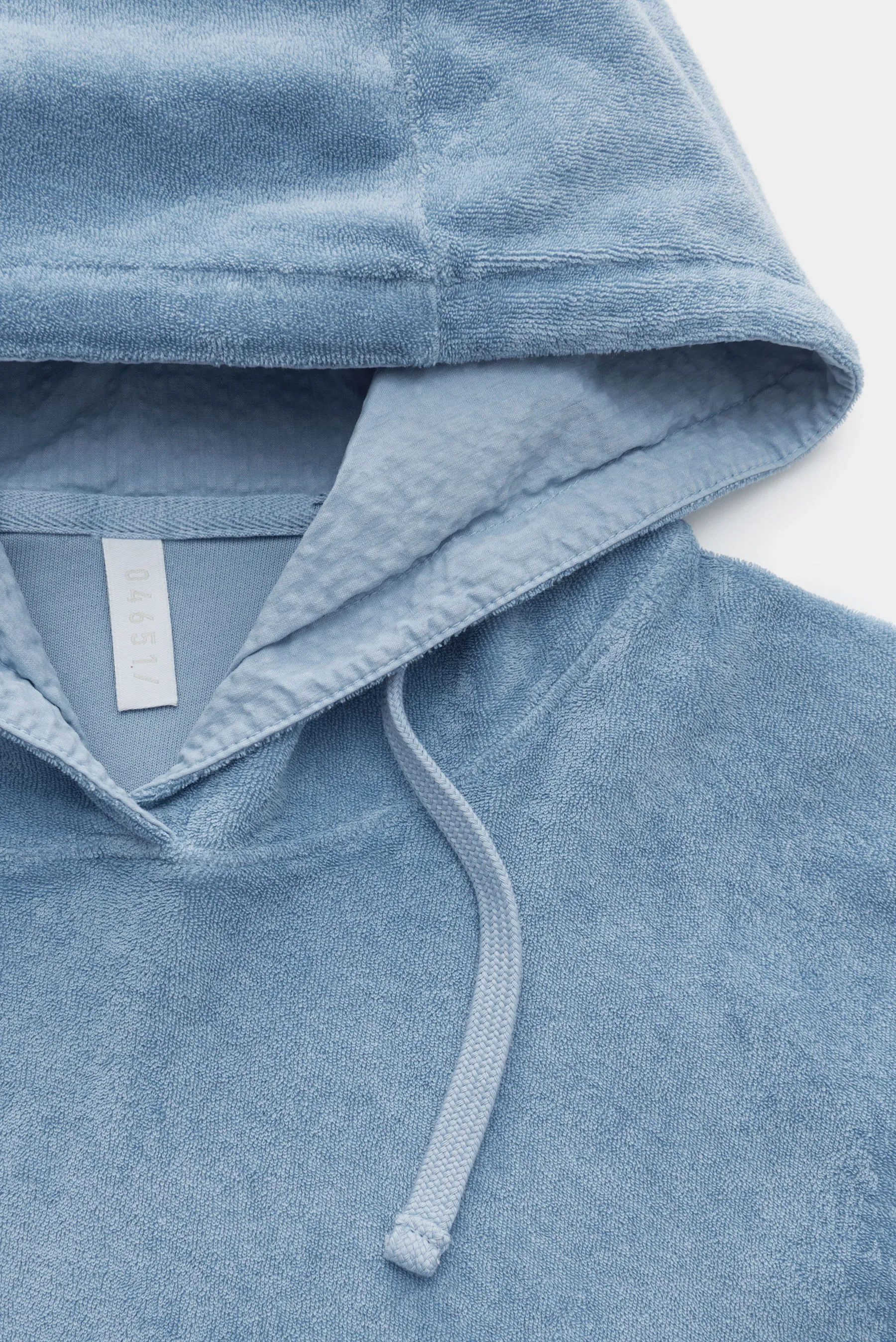 04651/ A trip in a bag - Herren - Frottee-Kapuzenpullover 'Terry Hoody' hellblau – Bild 2