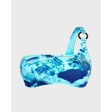 Vilebrequin - Asymmetrisches Coral Reef Bralette-bikinioberteil Für Damen - Bademode - Fixel - Blau - Größe S Vilebrequin - Asymmetrisches Coral Reef Bralette-bikinioberteil Für Damen - Bademode - Fixel - Blau - Größe S