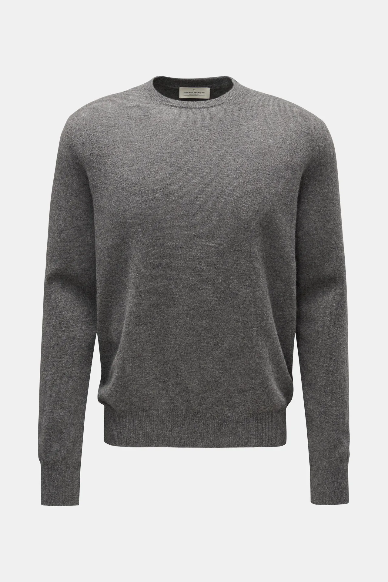 Bruno Manetti - Herren - Cashmere Rundhalspullover grau Bruno Manetti - Herren - Cashmere Rundhalspullover grau