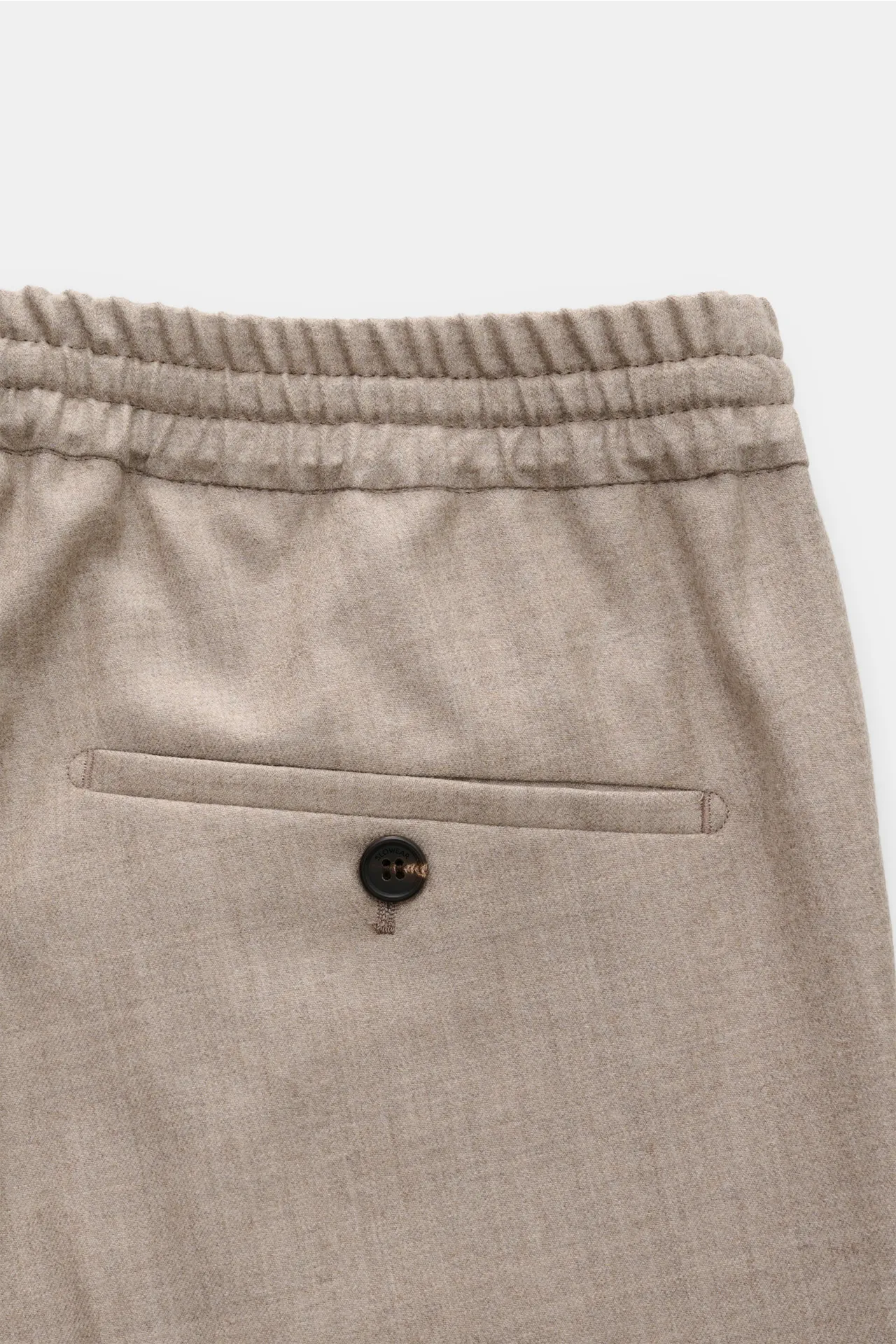 Incotex - Herren - Woll-Jogpants beige meliert – Bild 3