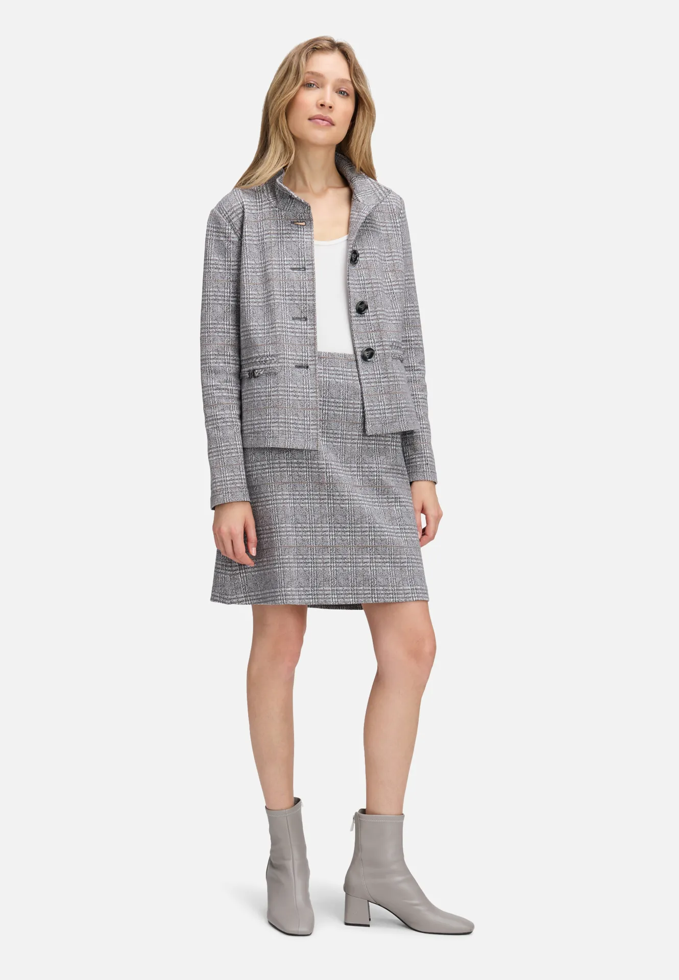 Karo-Rock mit Reißverschluss – Bild 2