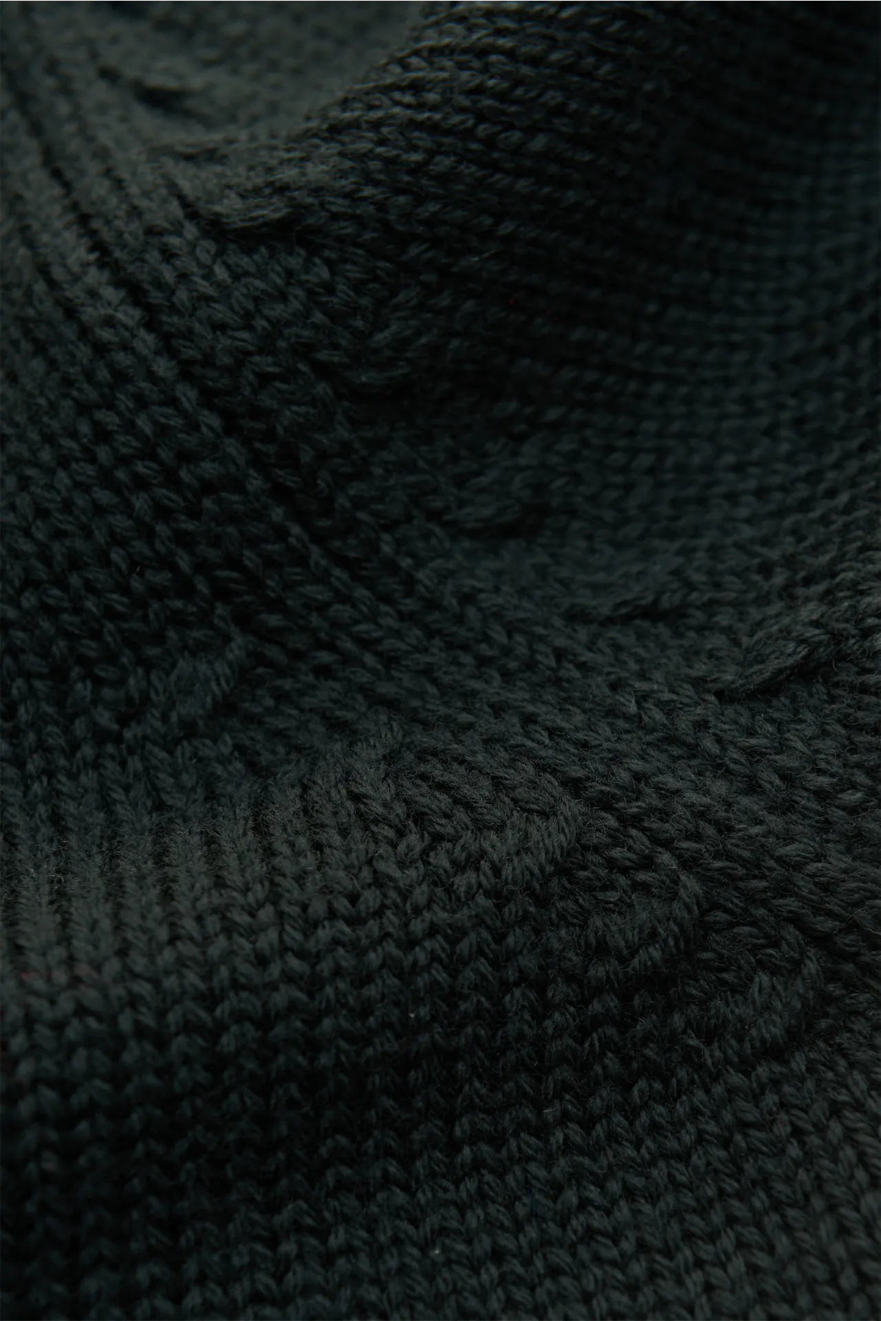 B.F. Knitwear - Herren - Merino Rundhalspullover dunkelgrün – Bild 4