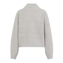 Brunello Cucinelli - Ribbed Wool Turtleneck Sweater With Roll Neck Desi - Größe L - weiß Brunello Cucinelli - Ribbed Wool Turtleneck Sweater With Roll Neck Desi - Größe L - weiß