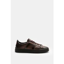Santoni - Herren - Sneaker %27Double Buckle%27 dunkelbraun Santoni - Herren - Sneaker %27Double Buckle%27 dunkelbraun
