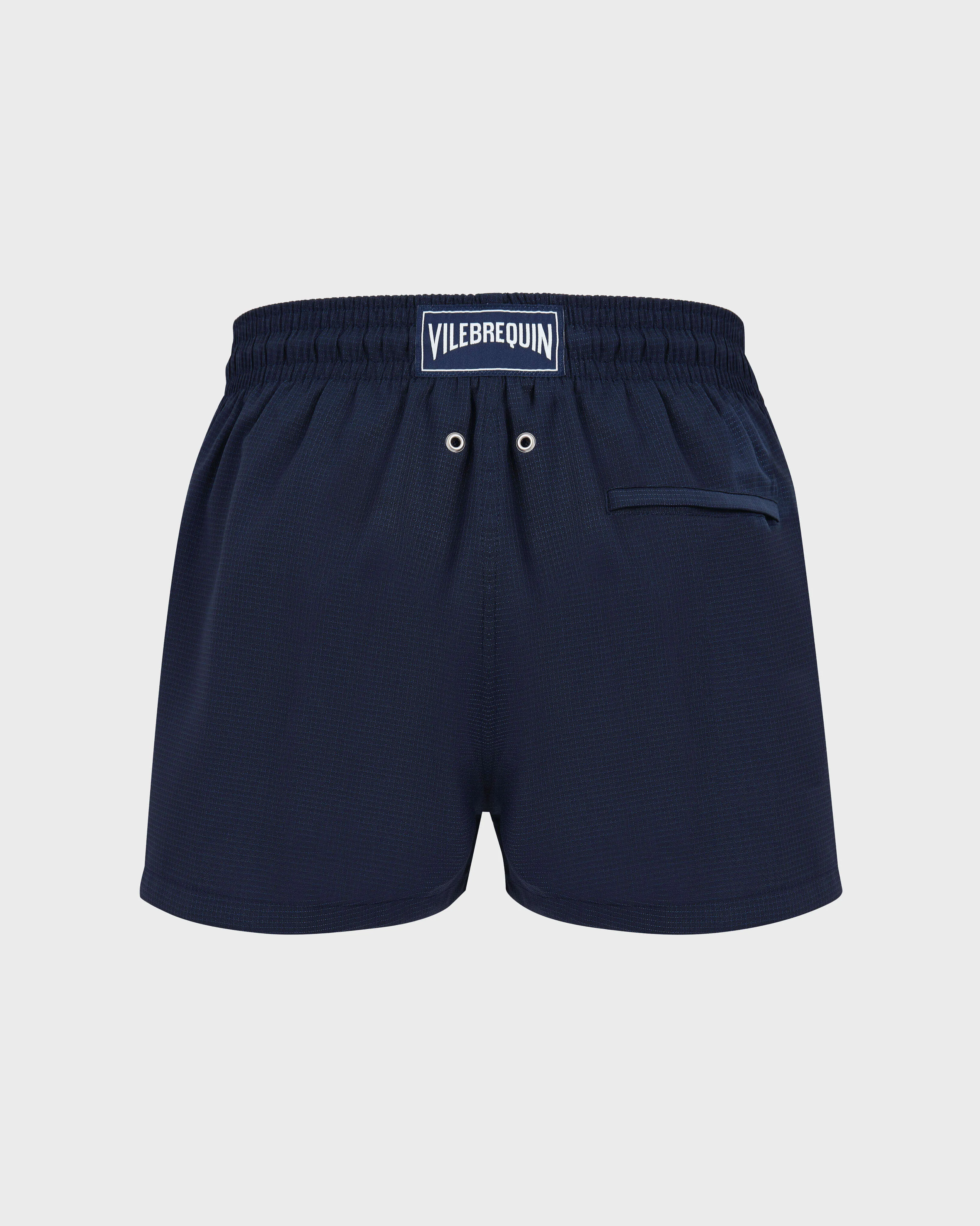 Vilebrequin - Micro Carreaux – Vilebrequin X The Woolmark Company Badeshorts Für Herren Aus Wolle - Bademode - Milton - Blau - Größe XXL – Bild 2