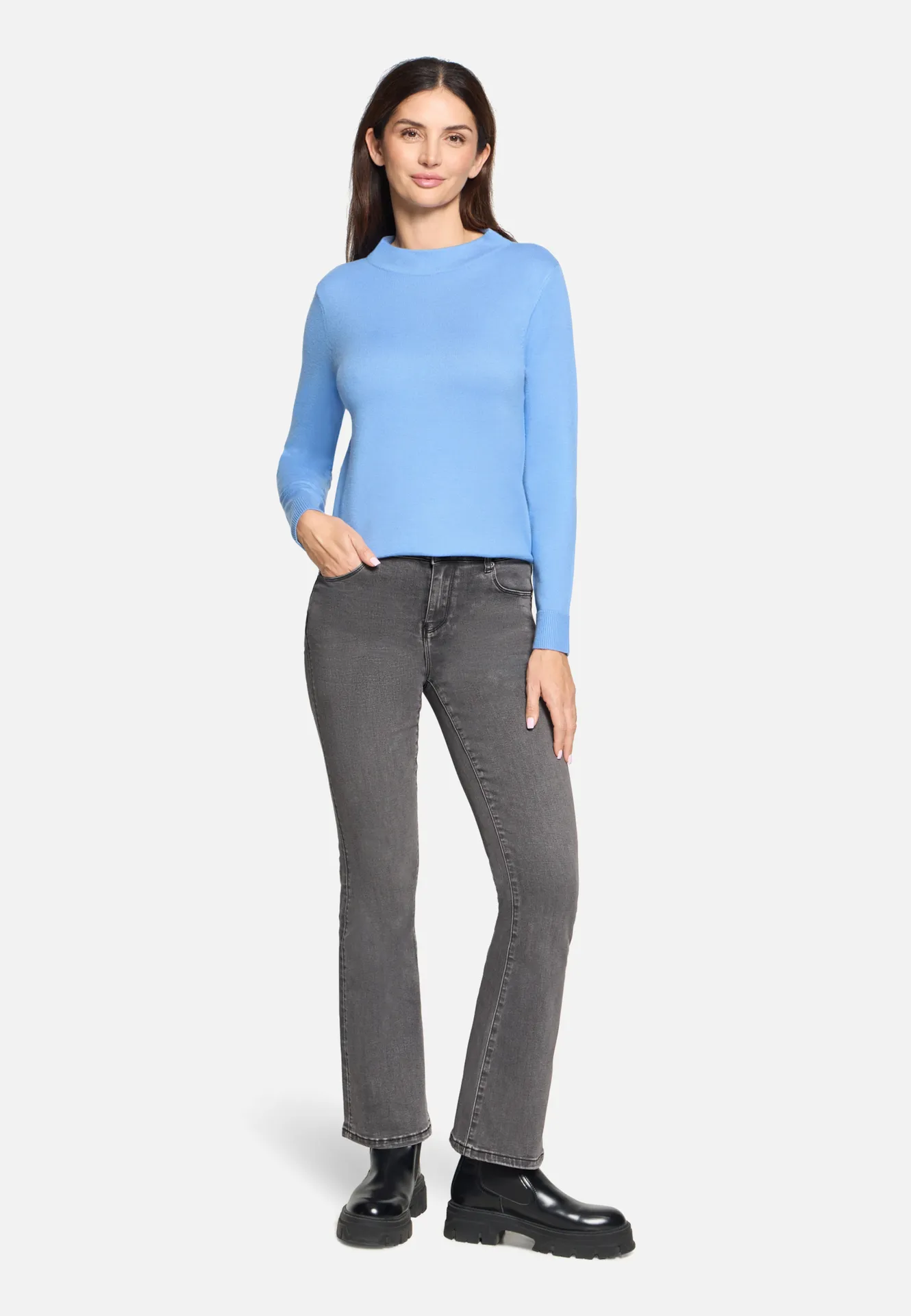 Strickpullover mit Stehkragen – Bild 2