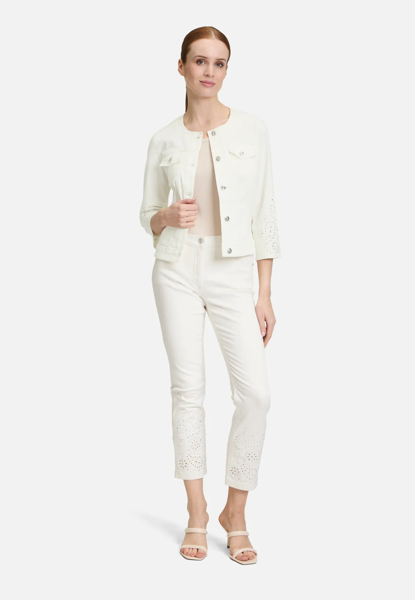 Jeansjacke mit 3/4 Arm – Bild 2